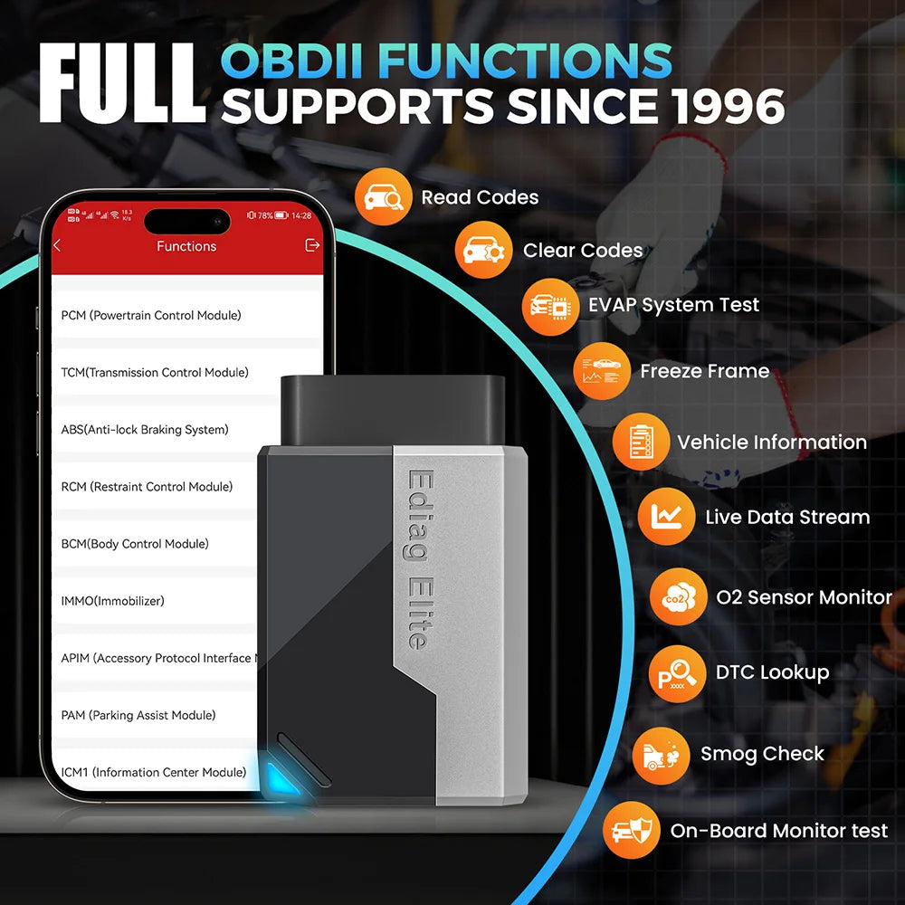 Ediag Elite Kingbolen - 15 Funciones Resets
