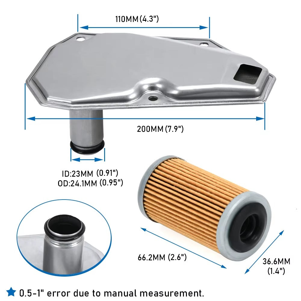 Filtro de Aceite de Transmisión Automática + Juntas – Nissan Sentra / Versa / Tiida – RE0F11A (JF015E)