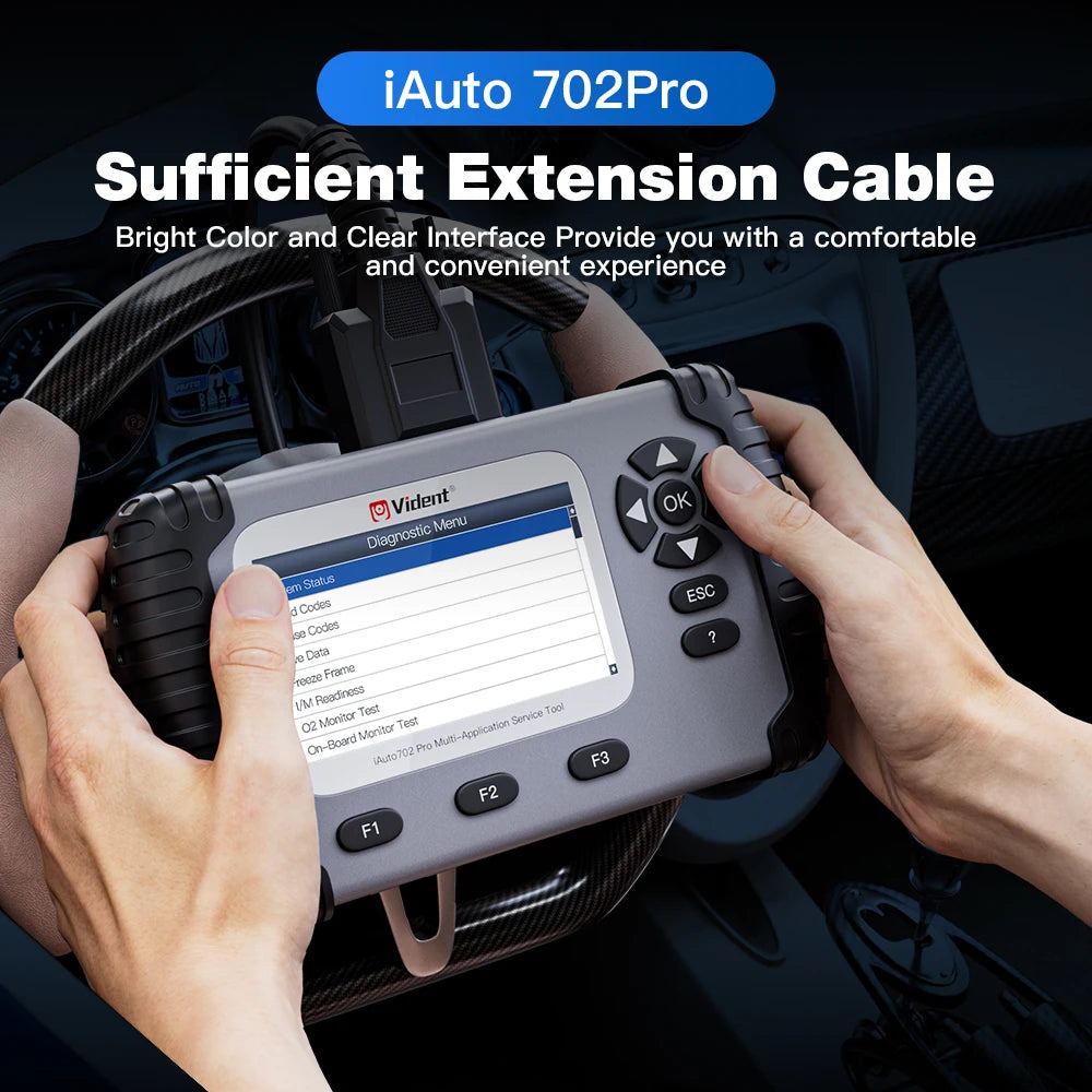 Escáner Automotriz OBD2 ABS/SRS con 39 Funciones Especiales – Vident iAuto702 Pro
