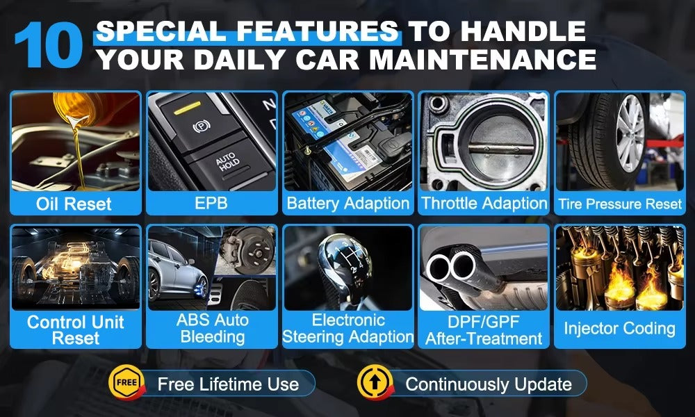 XTOOL D5 Escáner Automotriz Profesional 5 Sistemas + 10 Reseteos CAN / CAN-FD AutoAuth FCA Actualizaciones Gratis de por Vida