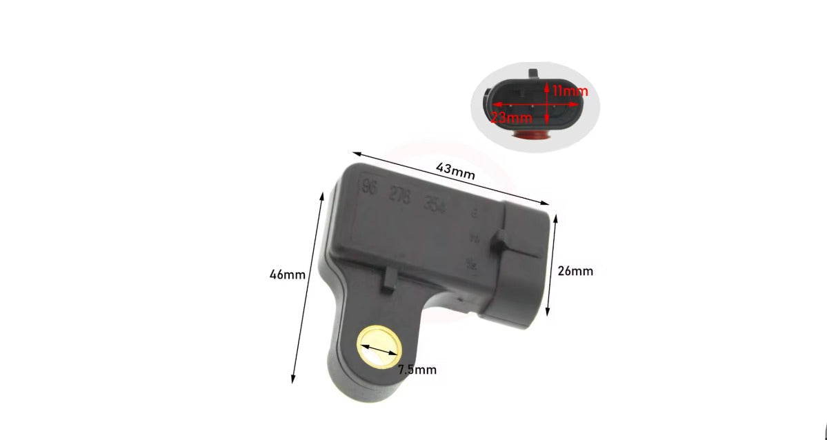 Sensor MAP Chevrolet / Daewoo – OEM 96276354 / 25184080