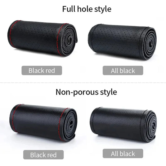 Funda de volante de cuero estilos