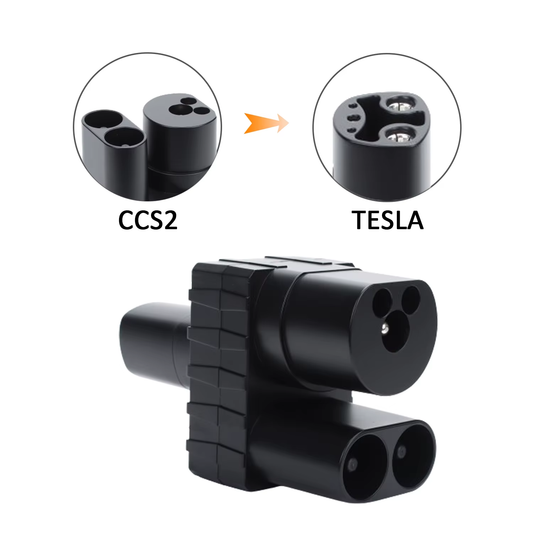 Adaptador CCS2 a Tesla AC/DC Carga Rápida 250kW