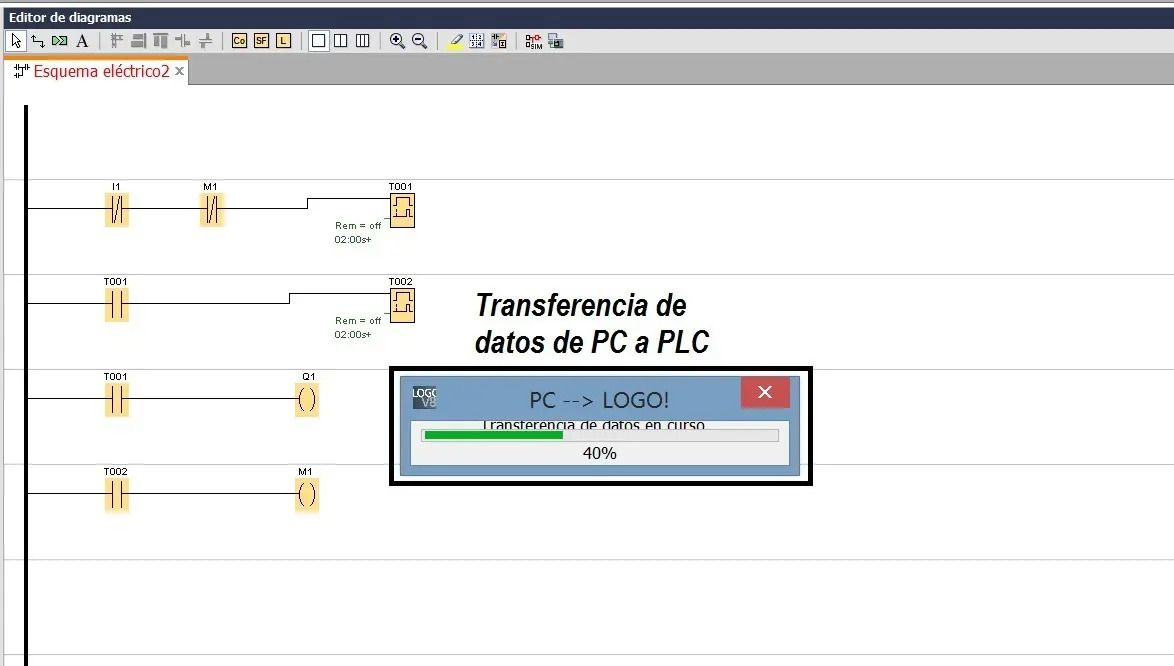 Transferencia de programa PC a LOGO