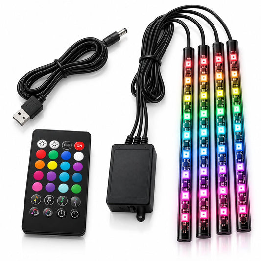 Kit Luces LED RGB Interior Auto 48 LED