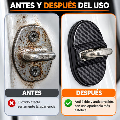 Protector Cerradura Puerta Fibra Carbono