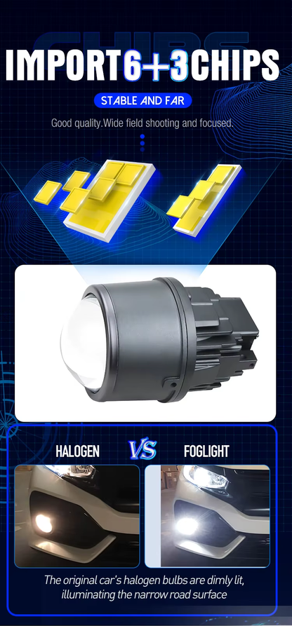 Proyector Bi-LED Xenplus LF15 3” 120W Toyota - Honda Y Universal