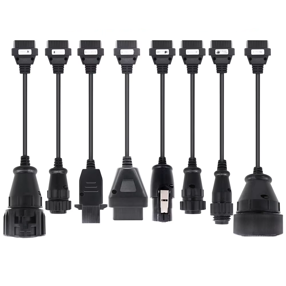 Set 8 Cables Diagnóstico Camiones OBD2 TCS CDP Multidiag