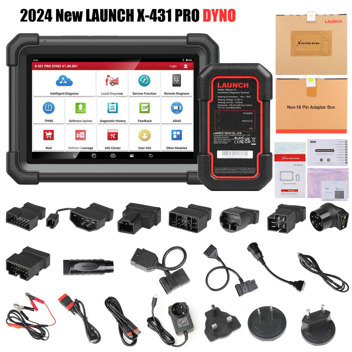Launch X431 PRO DYNO - Cobertura de vehiculos