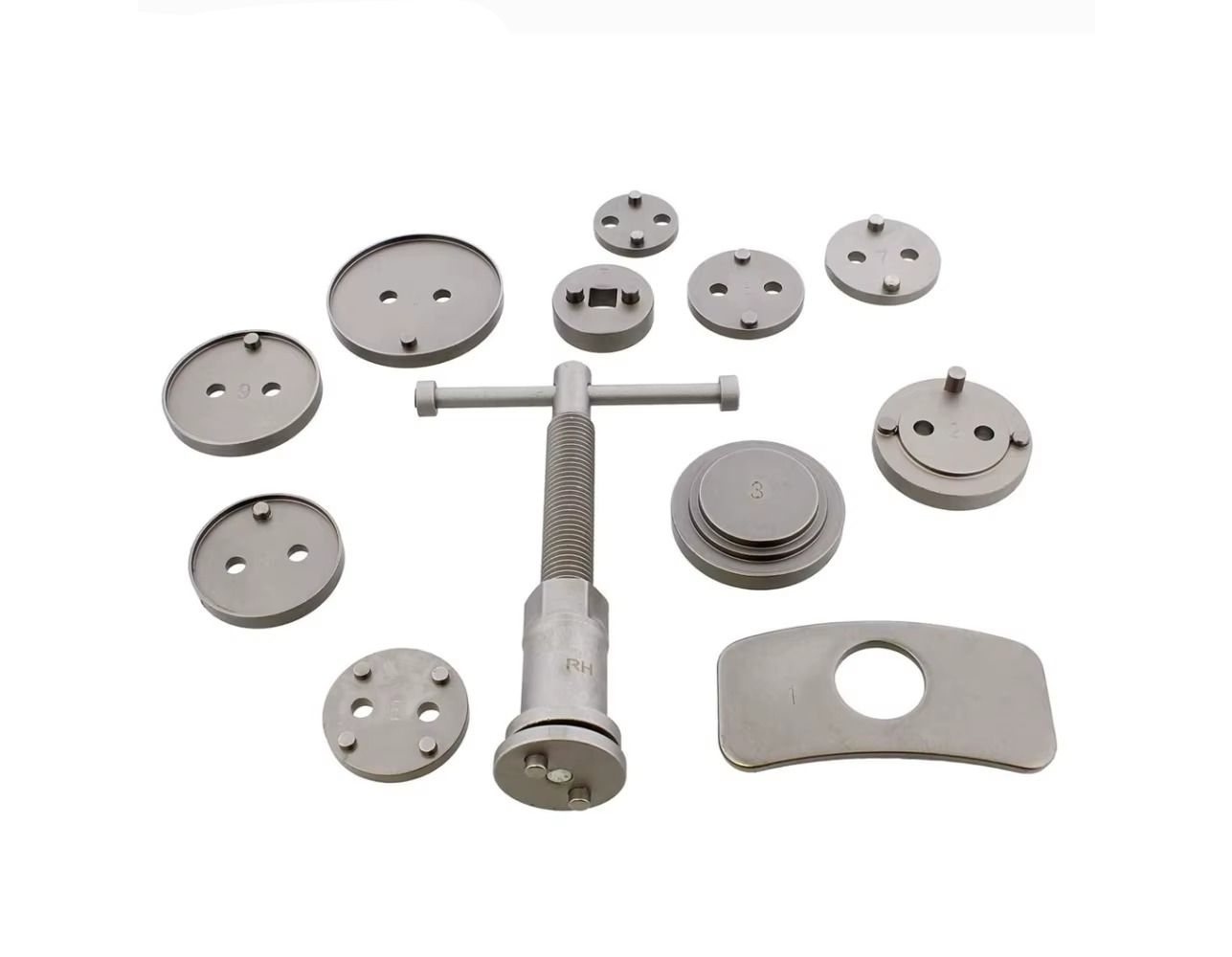 Kit Compresor de Pistón de Freno 12 Piezas  Universal  Rebobinado Pinzas Traseras