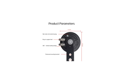 Bocina Eléctrica Moto Scooter 60V 105dB Negra Universal