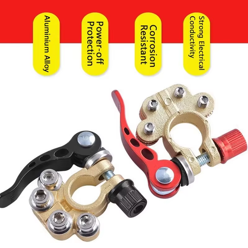 Terminales Batería Auto 12V 24V Desconexión Rápida Pack 2