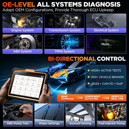 Kingbolen K10 Ultra - Diagnostico OE-Level de sistema completo