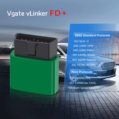 Adaptador OBD2 Vgate vLinker FD+ Bluetooth 4.0 FORScan Ford