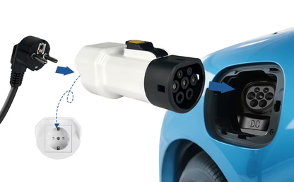 Adaptador V2L Type 2 BYD 16A 3.5kW Enchufe EU