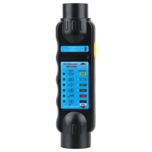 Probador de Remolque 7 Pines 12V Tester de Cableado y Luces para Barra, Remolque y Caravana