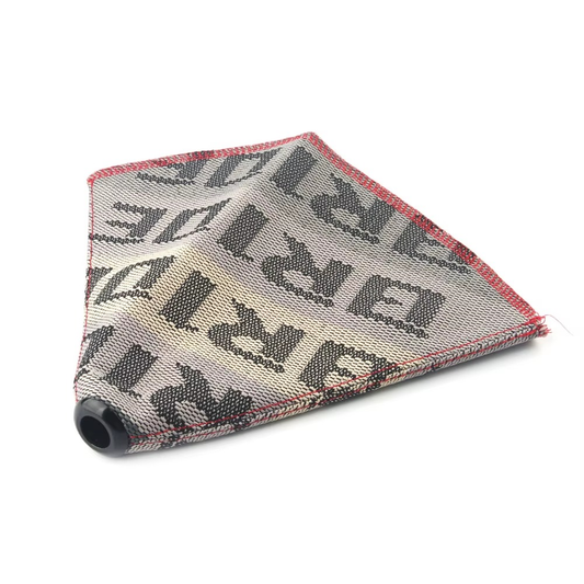 Cubierta de Palanca de Cambios Universal BRIDE Bota de Cambio Estilo JDM Racing Lona Roja y Negra