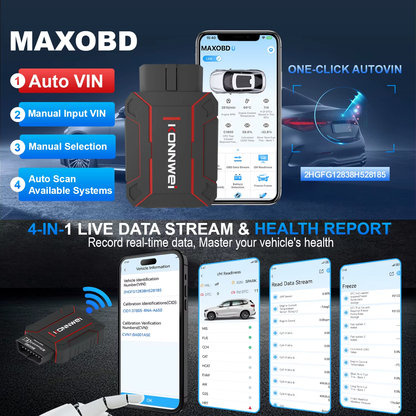 Escáner OBD2 Konnwei MAXOBD Bluetooth 5.2