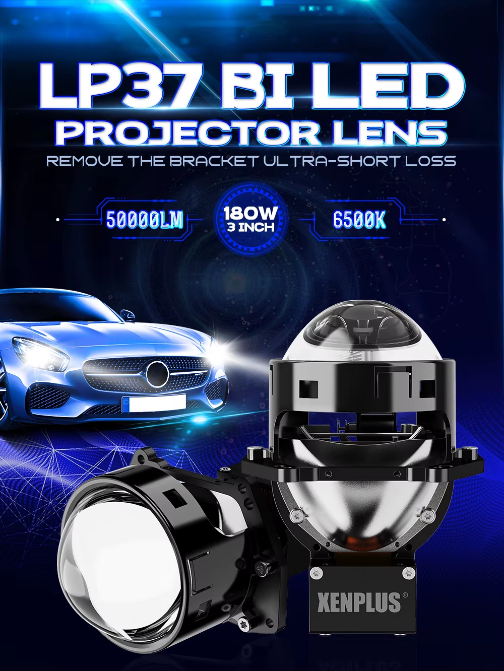 Proyector Faro LED XENPLUS LP37 180W 6500K IP68 - vista 2