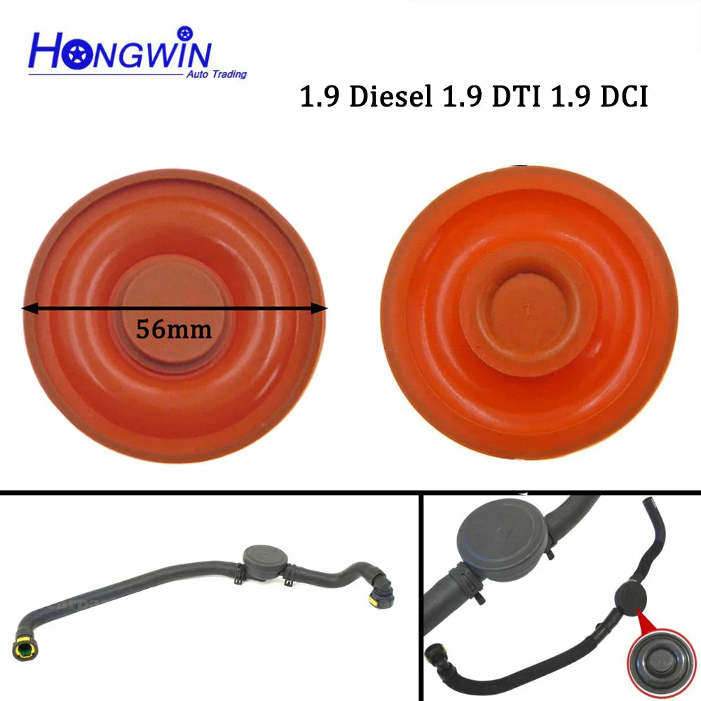 Membrana Válvula PCV 10 Piezas OEM 8200466560 Renault 1.9 D 1.9 DCI 1.9 DTI