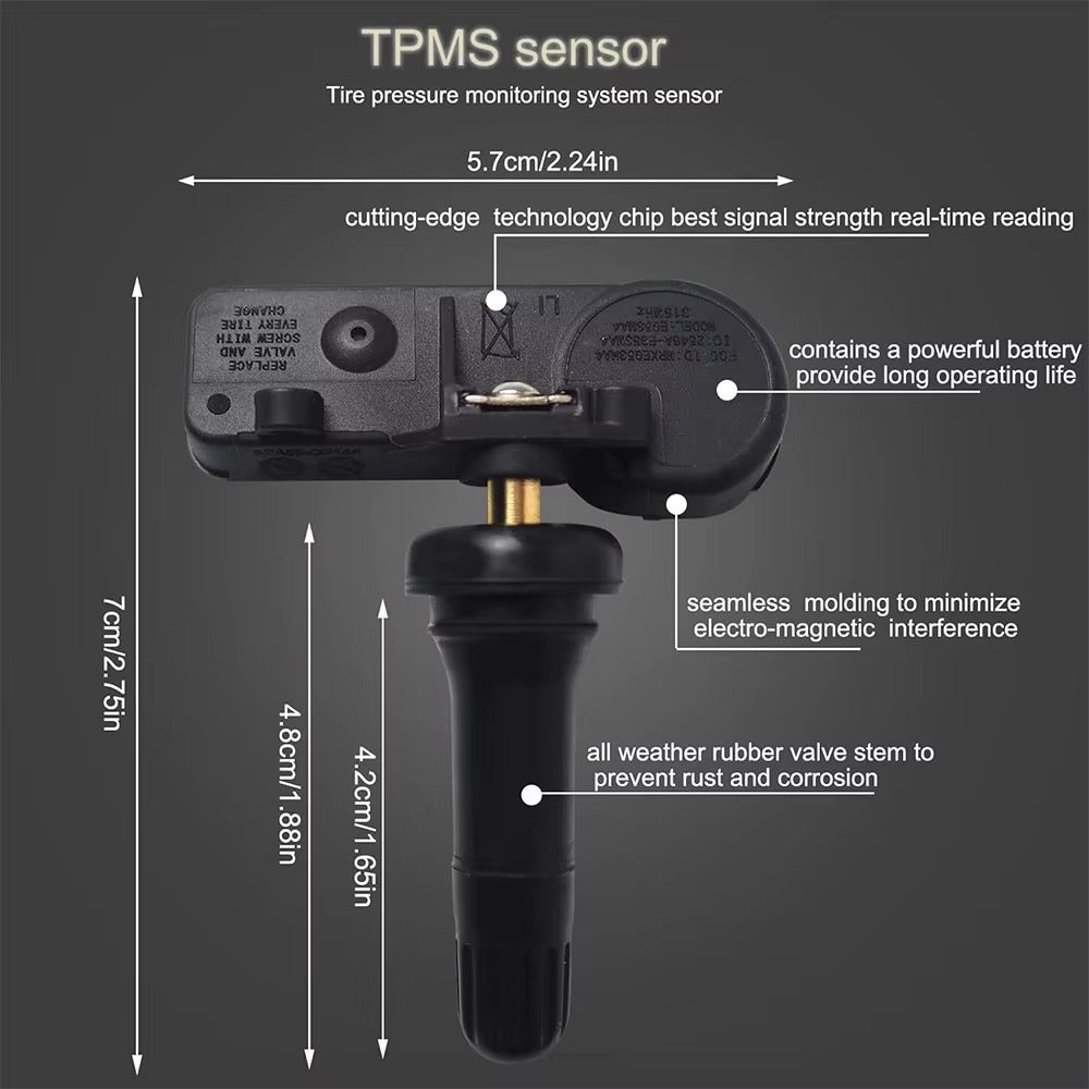 Sensor TPMS 315MHz Programado para Ford y Lincoln – OEM 9L3Z-1A189-A