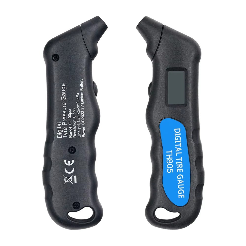 Medidor Digital de Presión TH805 + Tapas con Indicador de Presión (Set 4u) – Universal