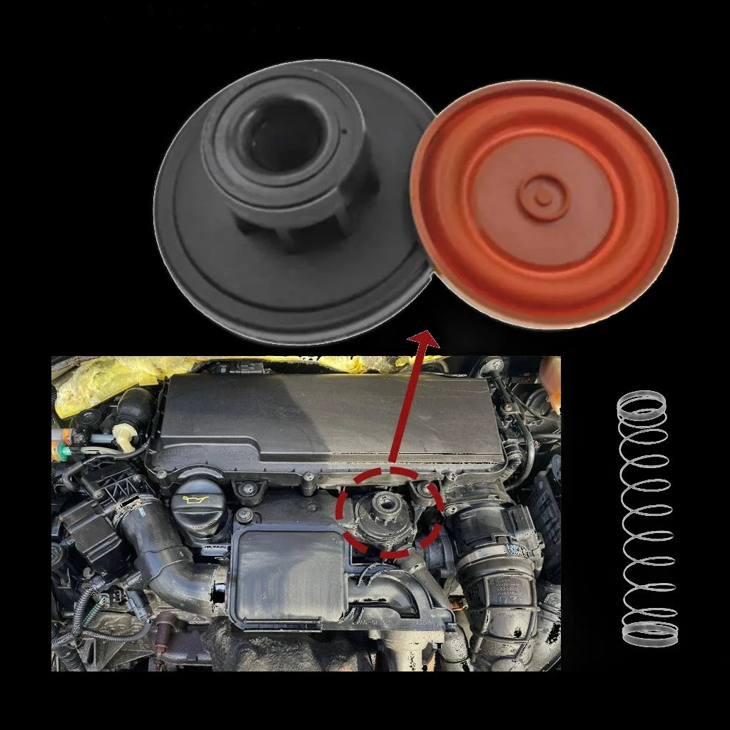 Tapa de Válvula PCV con Membrana Set 0361.Q5 para Peugeot Citroën Ford 1.4 HDi TDCi