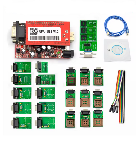 Programador Upa V1.3 + 20 Adaptadores Kit Ecu Eeprom