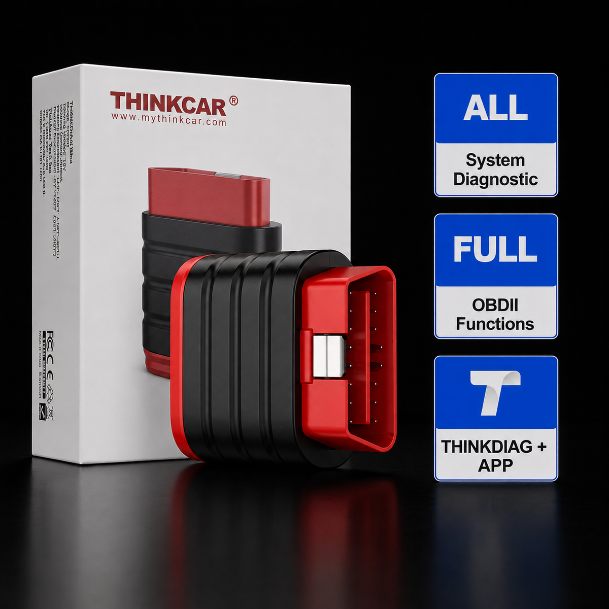 Escáner Automotriz Thinkcar ThinkDiag Mini OBD2 Bluetooth Multimarca