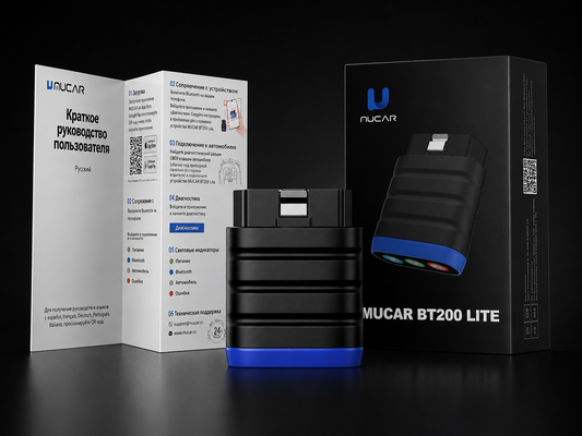Escáner Automotriz MUCAR BT200 Lite OBD2 Bluetooth para Diagnóstico Vehicular