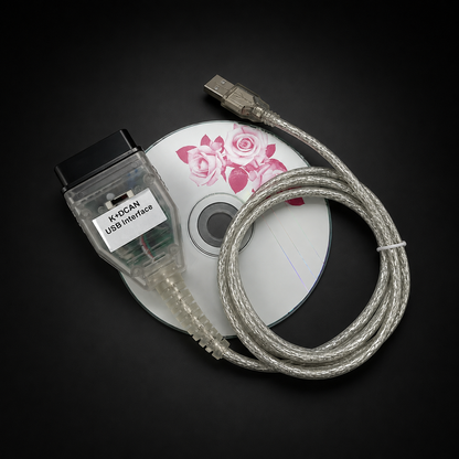 Cable OBD2 K+DCAN FTDI con Interruptor para Diagnóstico BMW