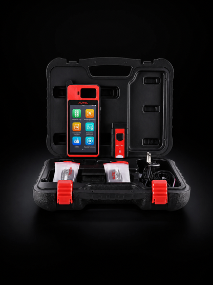 Programador de Llaves y Escáner Automotriz Autel KM100E para Diagnóstico OBD e IMMO Profesional
