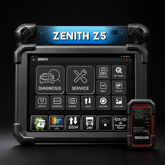 Escáner Automotriz G-Scan Zenith Z5 12V/24V para Diagnóstico Profesional en Autos y Camiones