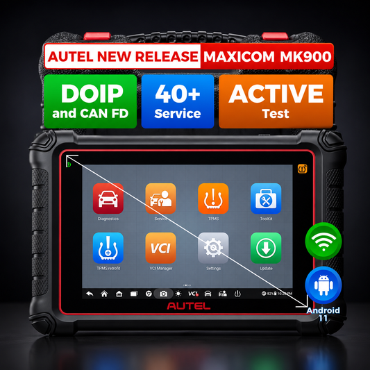 Escáner Automotriz Autel MaxiCOM MK900 OBD2 para Diagnóstico Profesional Bidireccional