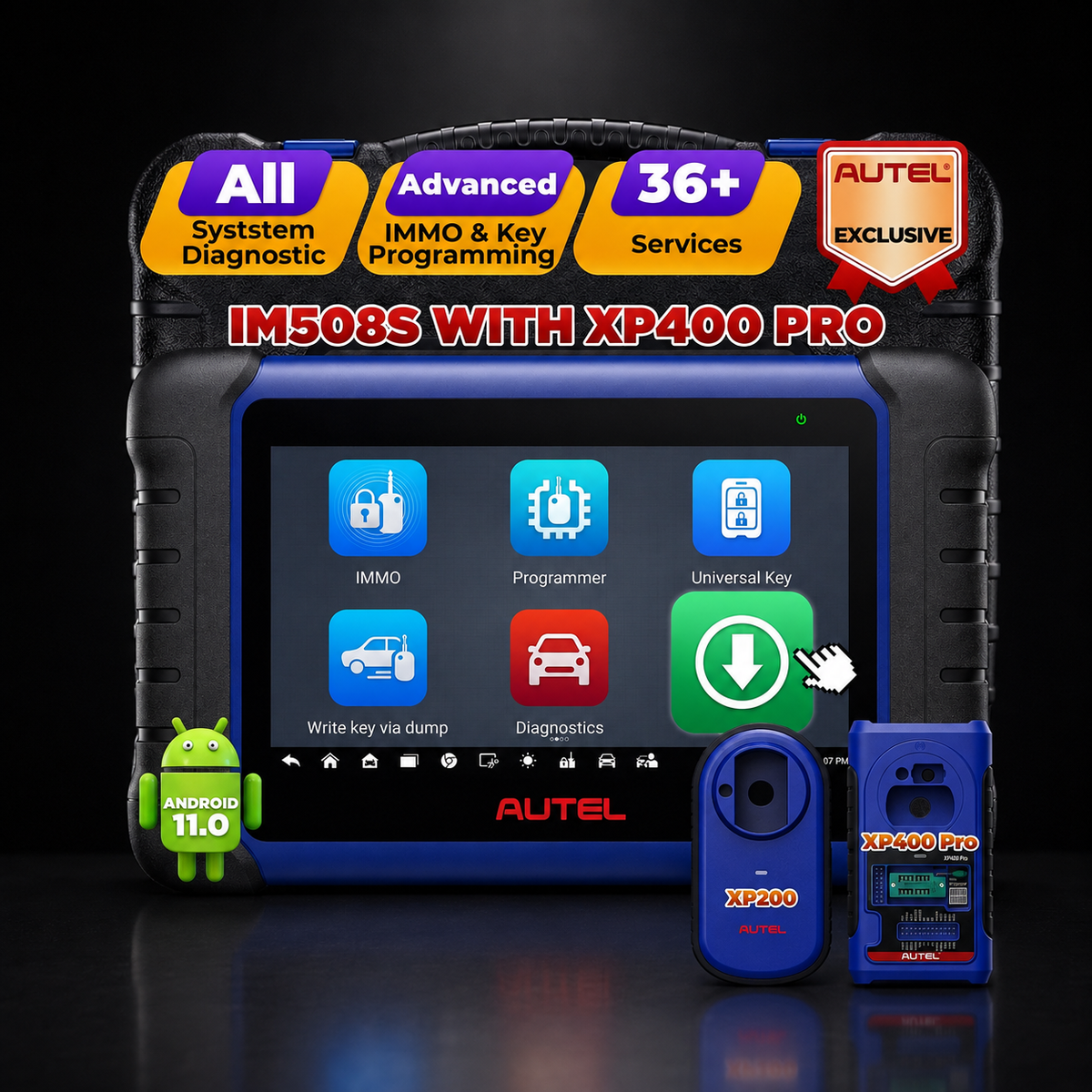 Programador de Llaves y Escáner Automotriz Autel MaxiIM IM508S PRO para Diagnóstico Profesional IMMO