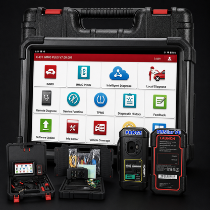 Escáner Automotriz LAUNCH X431 IMMO PLUS + PROG3 para Diagnóstico y Programación de Llaves Profesional
