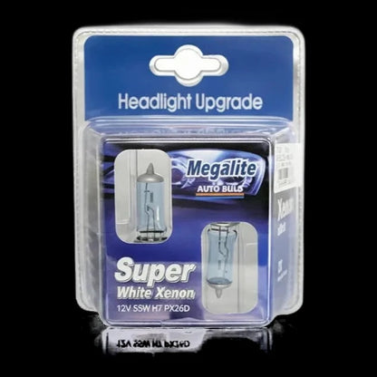 Kit Ampolletas Halógenas H7 12V 55W PX26D Super White Xenón