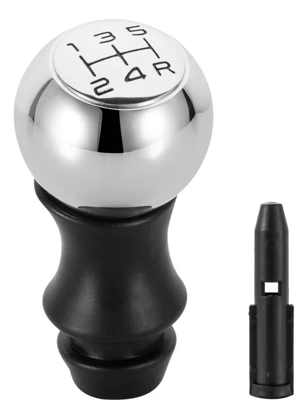 Pomo bola cromado con adaptador