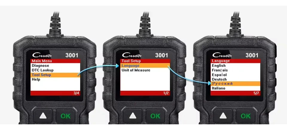 Escáner OBD2 LAUNCH Creader 3001 CR3001