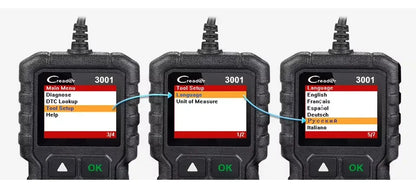 Escáner OBD2 LAUNCH Creader 3001 CR3001