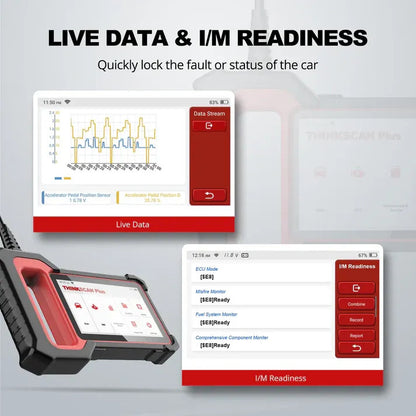 THINKCAR Thinkscan Plus S7 – Escáner OBD2 7 Sistemas + 5 Resets