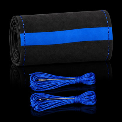 Funda de Volante Universal de Gamuza 38 cm – Azul
