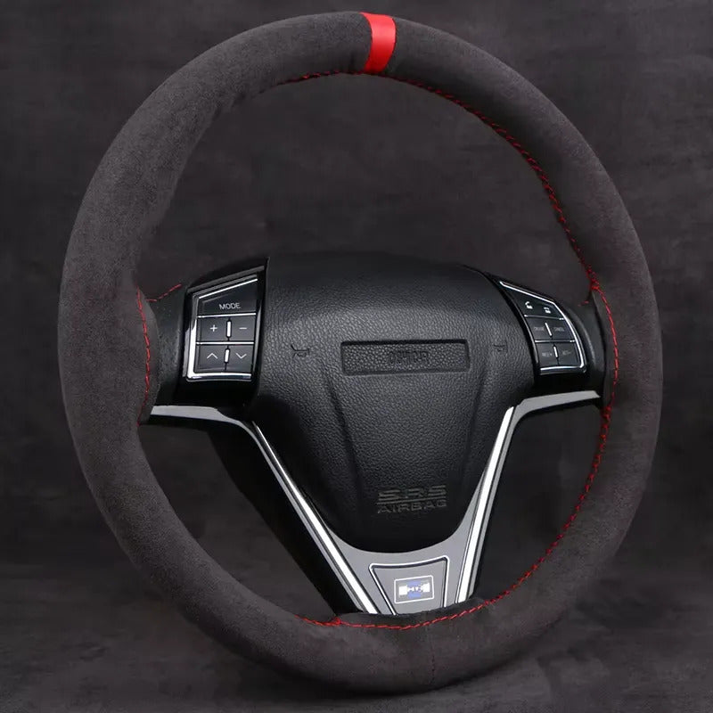 Funda de Volante Universal de Gamuza 38 cm – Rojo