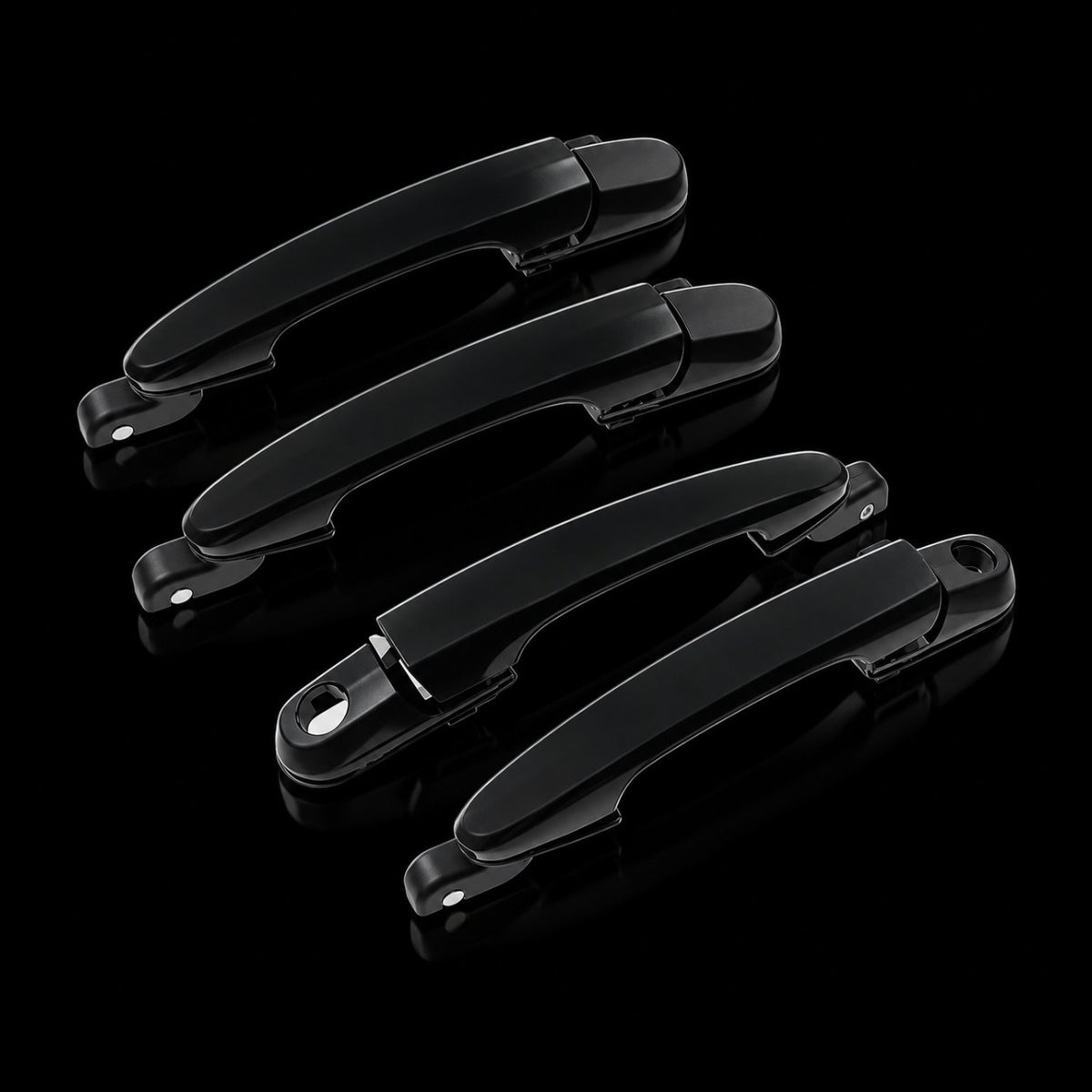 Manillas Exteriores para Hyundai Tucson 2005-2009 4 Unidades Negro Delantera/trasera