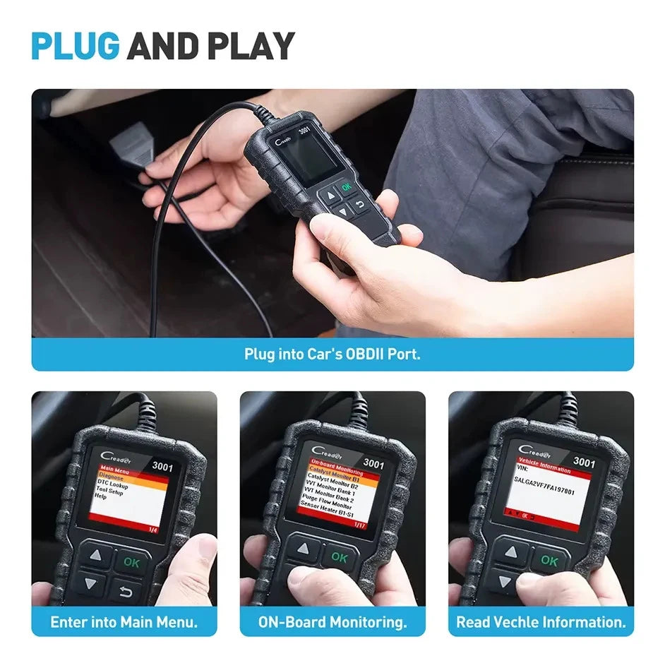 Escáner OBD2 LAUNCH Creader 3001 CR3001