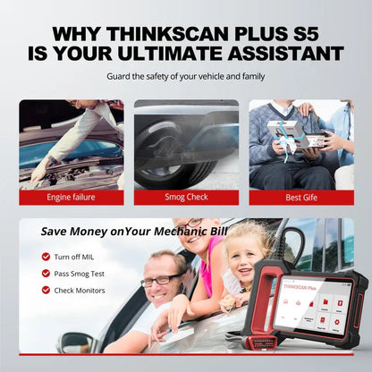 THINKCAR Thinkscan Plus S7 – Escáner OBD2 7 Sistemas + 5 Resets