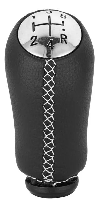 Pomo Renault cuero costura blanca