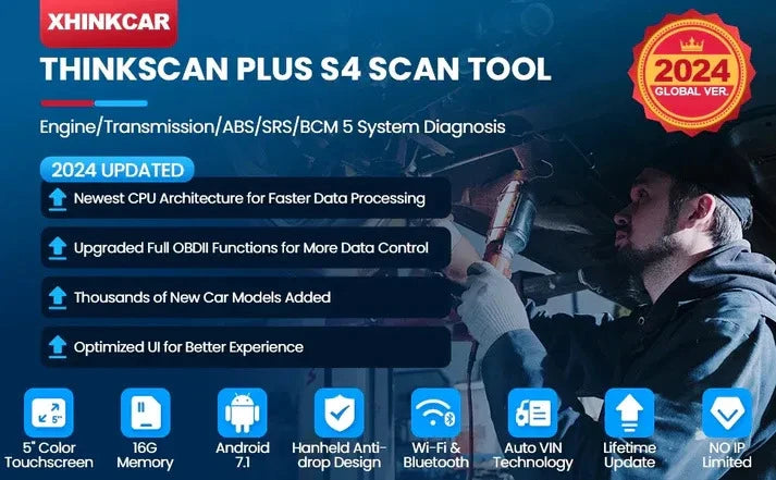 THINKCAR Thinkscan Plus S7 – Escáner OBD2 7 Sistemas + 5 Resets