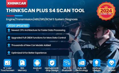 THINKCAR Thinkscan Plus S7 – Escáner OBD2 7 Sistemas + 5 Resets
