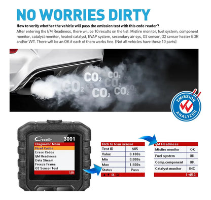Escáner OBD2 LAUNCH Creader 3001 CR3001